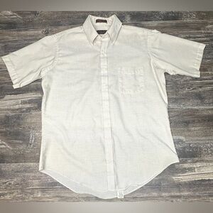 Vintage Arnie 70s Shirt - Button Down Sears Perma-Prest Crane - USA - Size 16.5